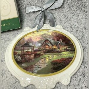 Decorative Ceramic Plaque Thomas Kinkade Painter of the Light In original box